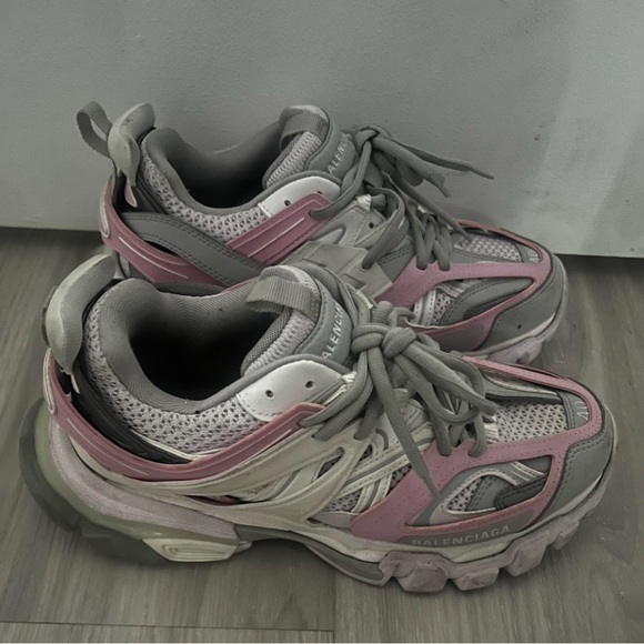 Balenciaga Pink and White Sneakers - Picture 3 of 5